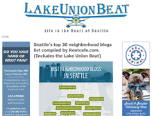 Tablet Screenshot of lakeunionbeat.com